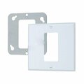 American Imaginations Square White Electrical Switch Plate Plastic AI-36828